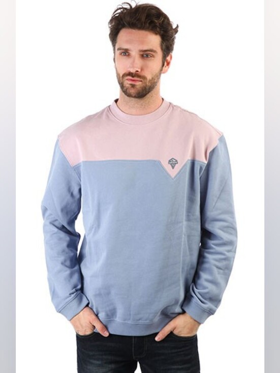 Quiksilver Other - 100% Cotton Vintage Pastel Colorblock Crewneck Pullover Sweatshirt S